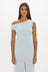 AOCO Chloe Off Shoulder Top - Pale Azure