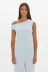 Loose The Label Chloe Off Shoulder Top - Pale Azure