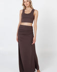 Como Maxi Skirt - Espresso