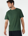 Mens Crew Neck Tshirt Forest Green