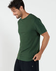 Mens Crew Neck Tshirt Forest Green