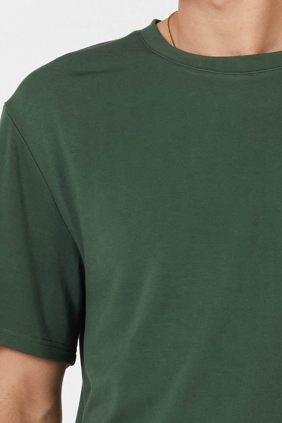 Mens Crew Neck Tshirt Forest Green