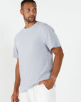 Mens Crew Neck Tshirt Lavender Grey