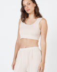 Como Crop Top - Beige