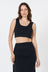 AOCO Como Crop Top - Black