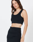Como Crop Top - Black