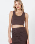 Como Crop Top - Espresso