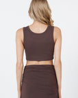 Como Crop Top - Espresso