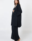 Como Lounge Robe - Black