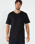 Como V-Neck T-Shirt - Black