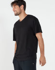 Como V-Neck T-Shirt - Black
