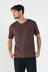 AOCO Como V-Neck T-Shirt - Espresso 
