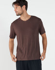 Como V-Neck T-Shirt - Espresso