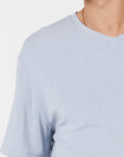 Como V-Neck T-Shirt - Lavender Grey