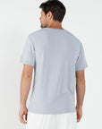 Como V-Neck T-Shirt - Lavender Grey