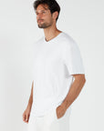 Como V-Neck T-Shirt - White