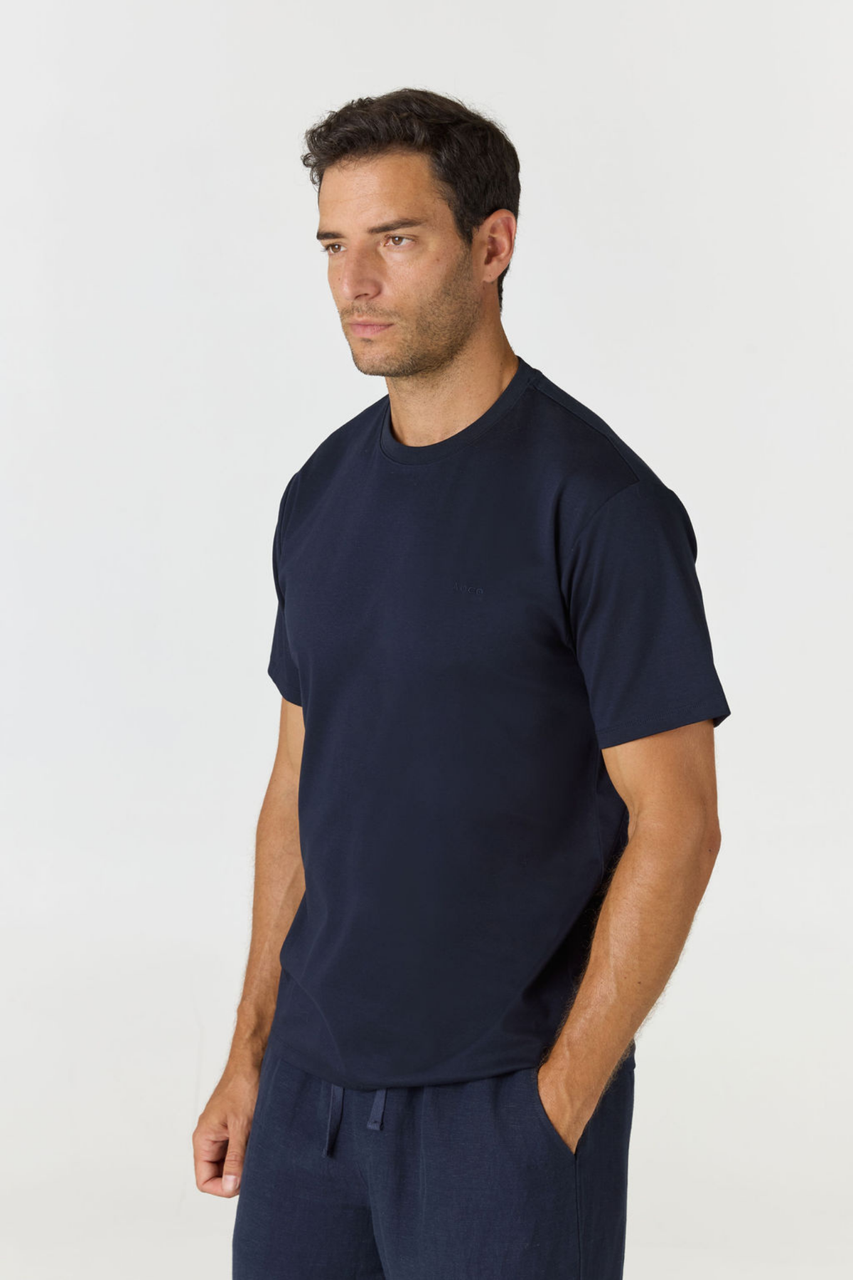 Elevate your everyday basics with the Logo Embroidered Cotton T-shirt from AOCO. Made from premium, breathable cotton, it features a timeless minimalist logo.