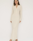 Embrace effortless style with the Long Sleeve Henley Maxi Dress from AOCO. Featuring a classic button front and soft fabrics, it's your new daily essential.