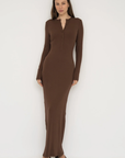Embrace effortless style with the Long Sleeve Henley Maxi Dress from AOCO. Featuring a classic button front and soft fabrics, it's your new daily essential.