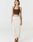 Refresh your summer wardrobe with the Mia Cropped Halter from AOCO. Featuring a chic halter neckline and a flattering cropped fit, it's a warm weather must.