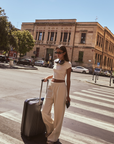 Upgrade your downtime with the French Terry Wide Leg Pants from AOCO in cream. Crafted from ultra-soft fabrics, these chic bottoms provide a flattering, relaxed fit.