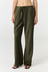 Experience ultimate comfort and sophistication with the Gia Silk Pants in olive by AOCO. These luxury trousers offer a flattering fit and an elegant, flawless drape.