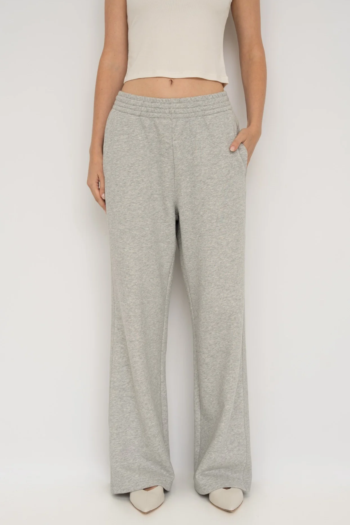 Upgrade your downtime with the French Terry Wide Leg Pants from AOCO. Crafted from ultra-soft fabrics, these chic bottoms provide a flattering, relaxed fit.