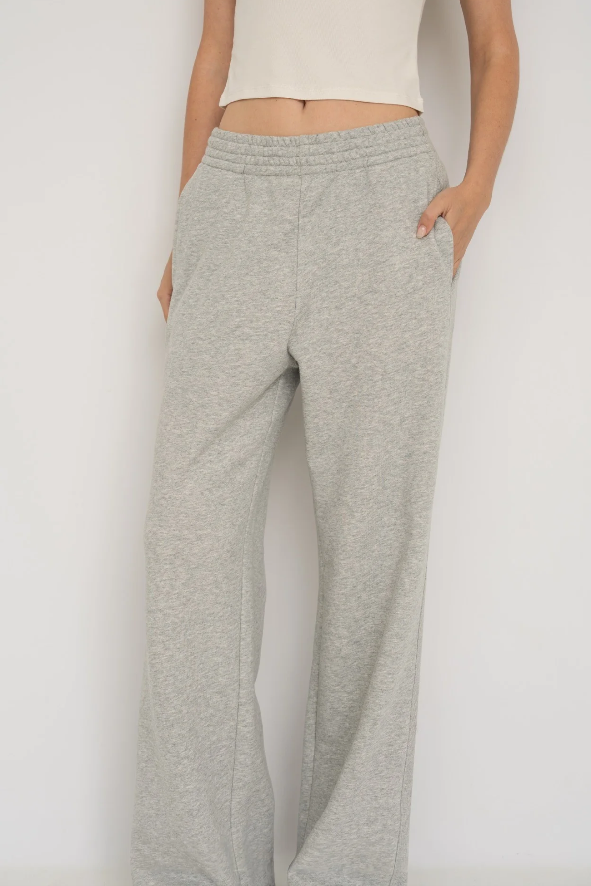 Upgrade your downtime with the French Terry Wide Leg Pants from AOCO. Crafted from ultra-soft fabrics, these chic bottoms provide a flattering, relaxed fit.
