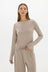 AOCO La Palma Boat Neck Lounger Top - Taupe