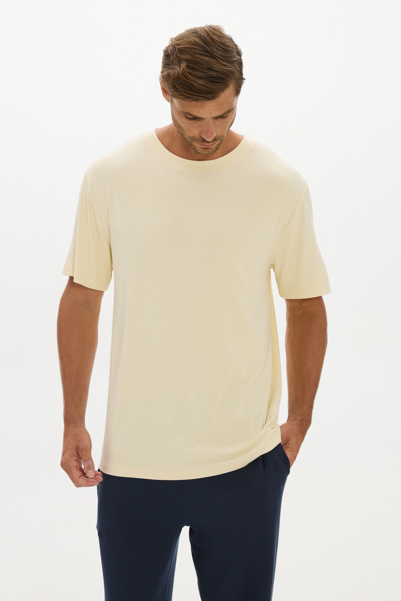Lounge Crew Neck Tshirt Yellow