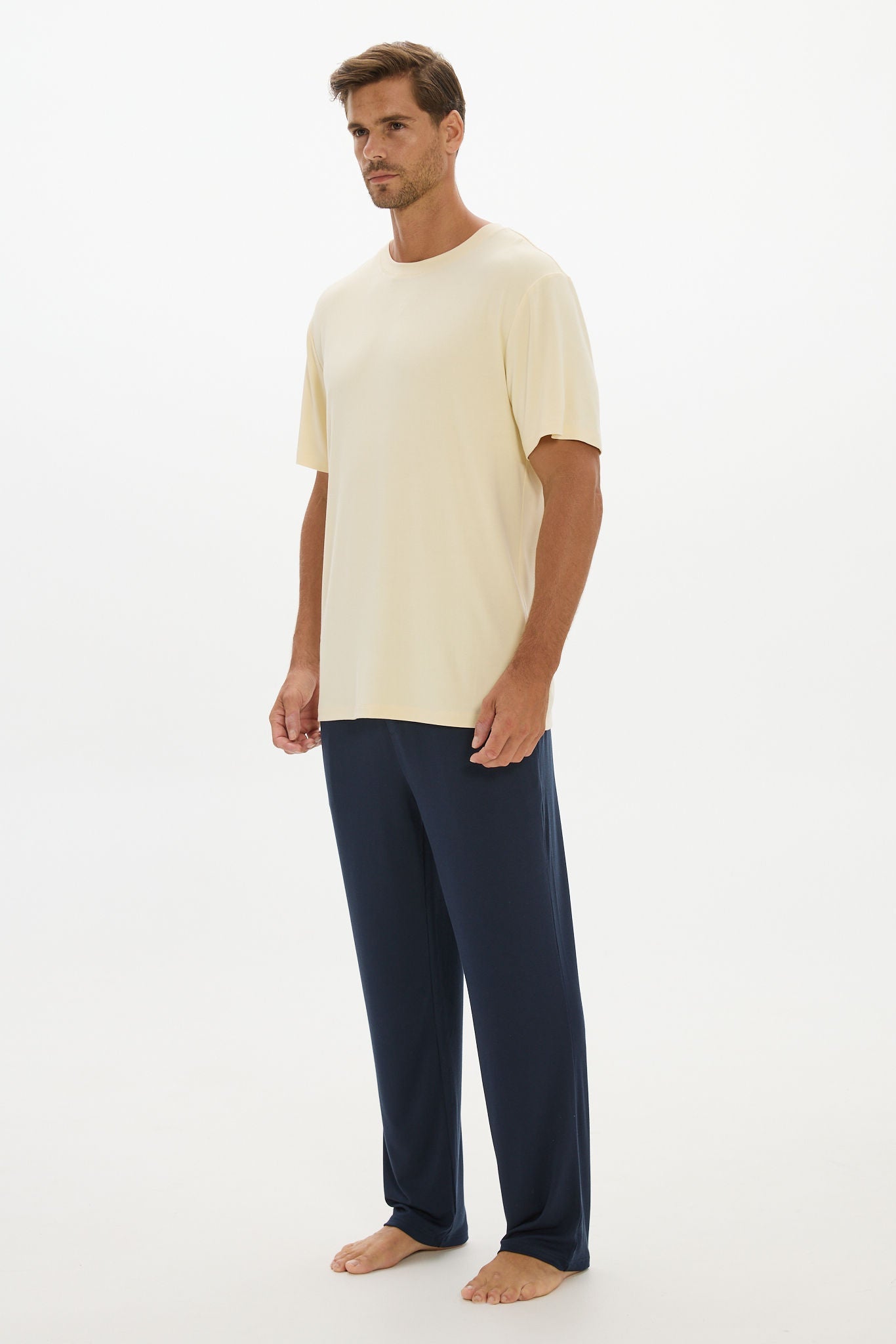 Lounge Crew Neck Tshirt Yellow