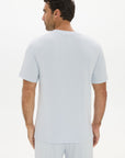 La Palma Crewneck  T-Shirt - Pale Azure