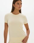  Loose The Label La Palma Lounge Crew Neck Tshirt Yellow