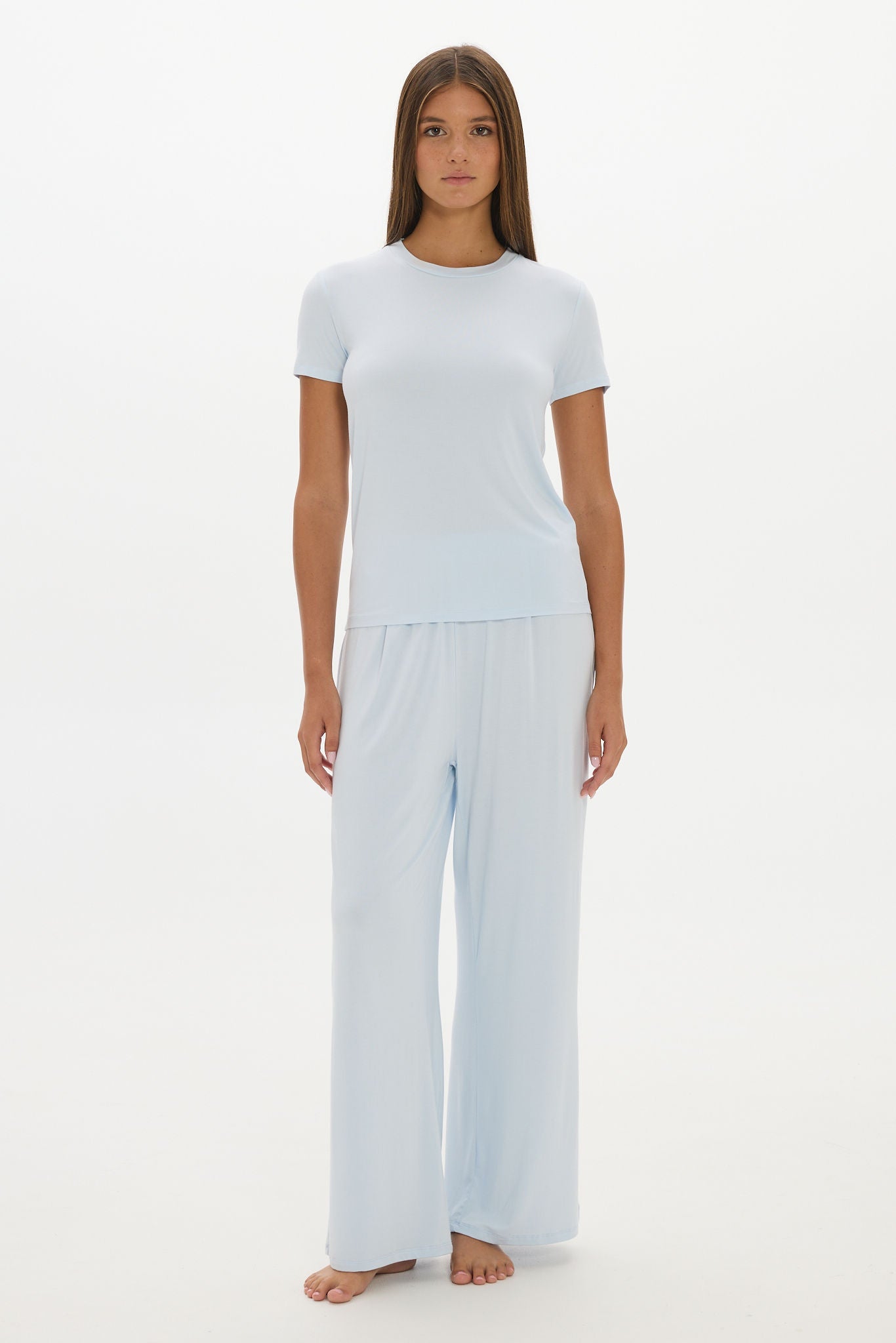 Lounge Crew Neck Tshirt Baby Blue