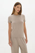 Lounge Crew Neck Tshirt Taupe