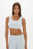 AOCO La Palma Cropped Tank Top - Pale Azure