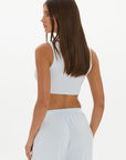 Lounge Cropped Top Baby Blue