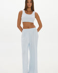 Lounge Cropped Top Baby Blue