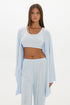 Mid Length Long Loose Robe Baby Blue