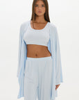 Mid Length Long Loose Robe Baby Blue