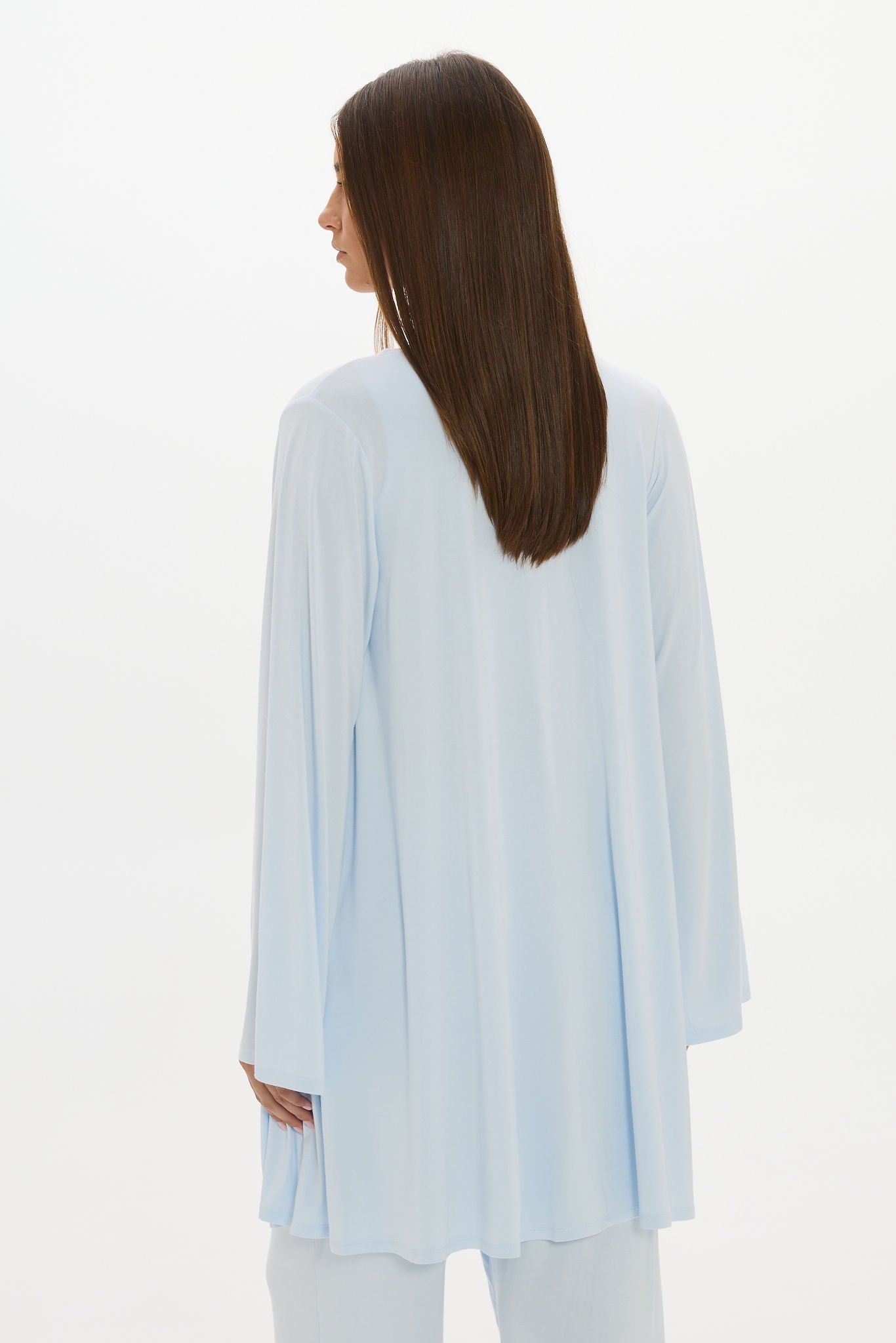 Mid Length Long Loose Robe Baby Blue