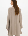 Mid Length Long Loose Robe Taupe