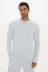 AOCO La Palma Crew Neck Long Sleeve T-Shirt - Pale Azure