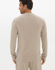 La Palma Crew Neck Long Sleeve T-Shirt - Taupe