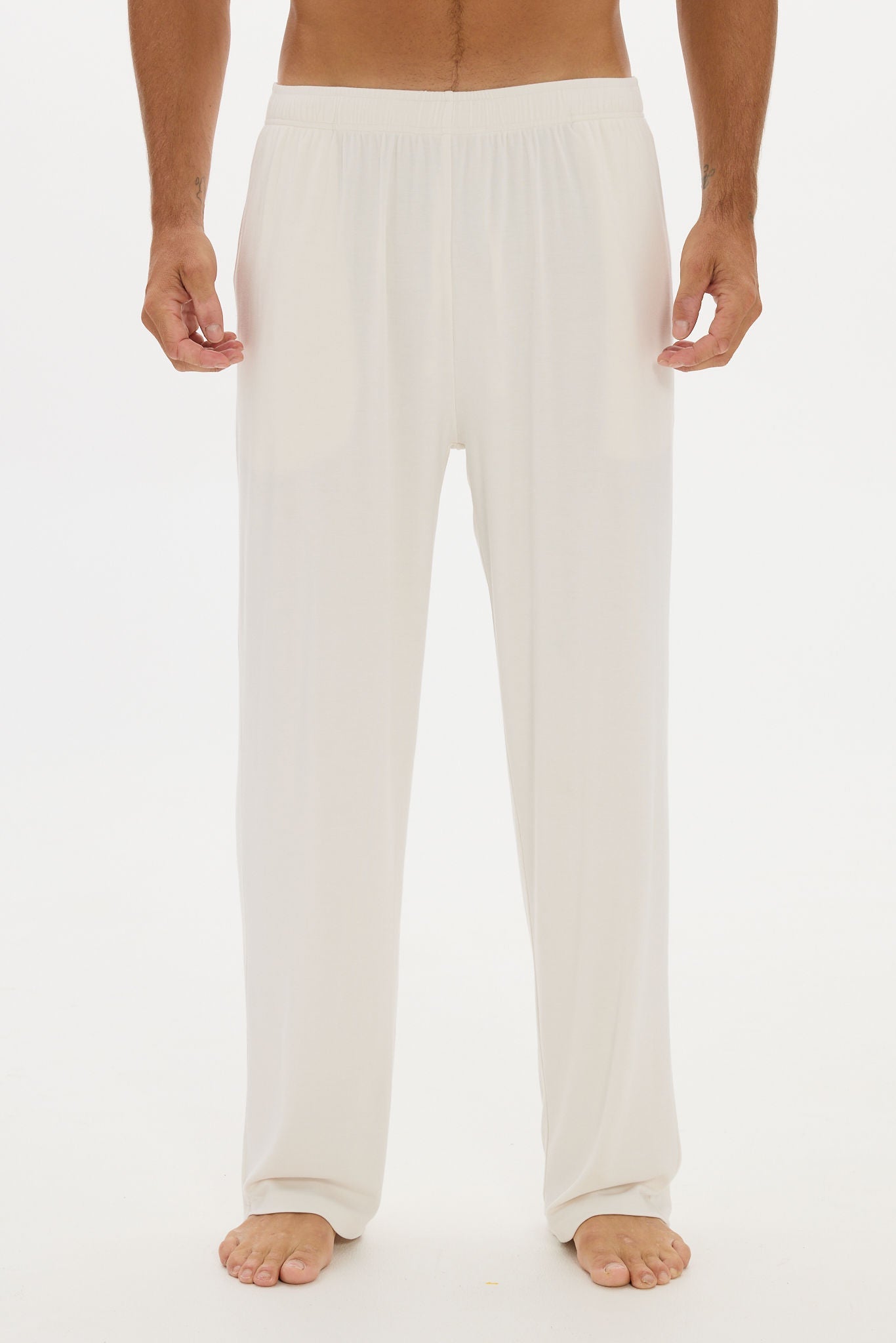 Mens Lounge Pants Cream