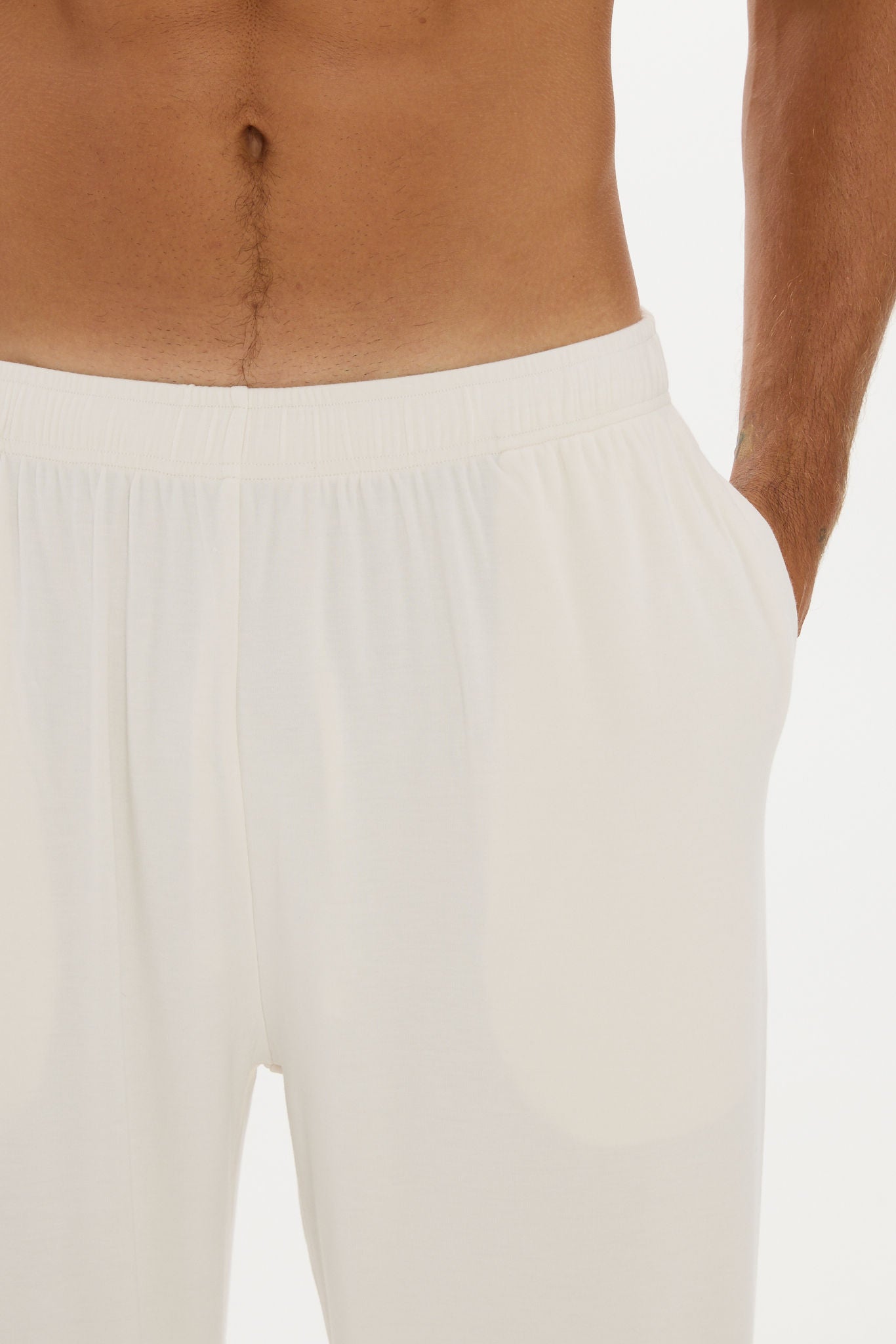Mens Lounge Pants Cream