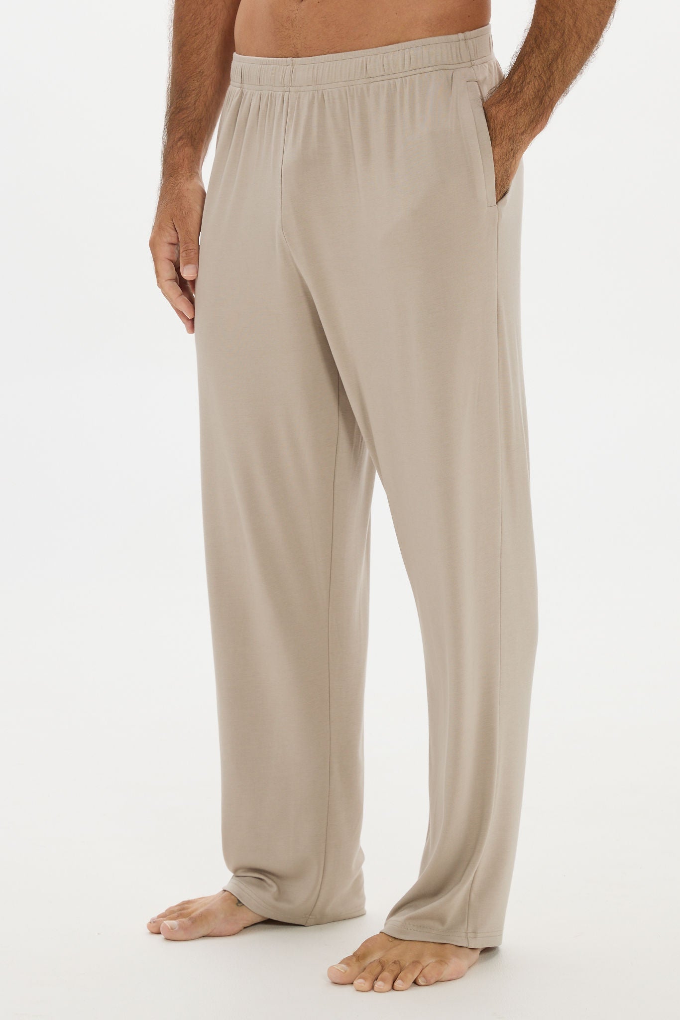 Mens Lounge Pants Taupe