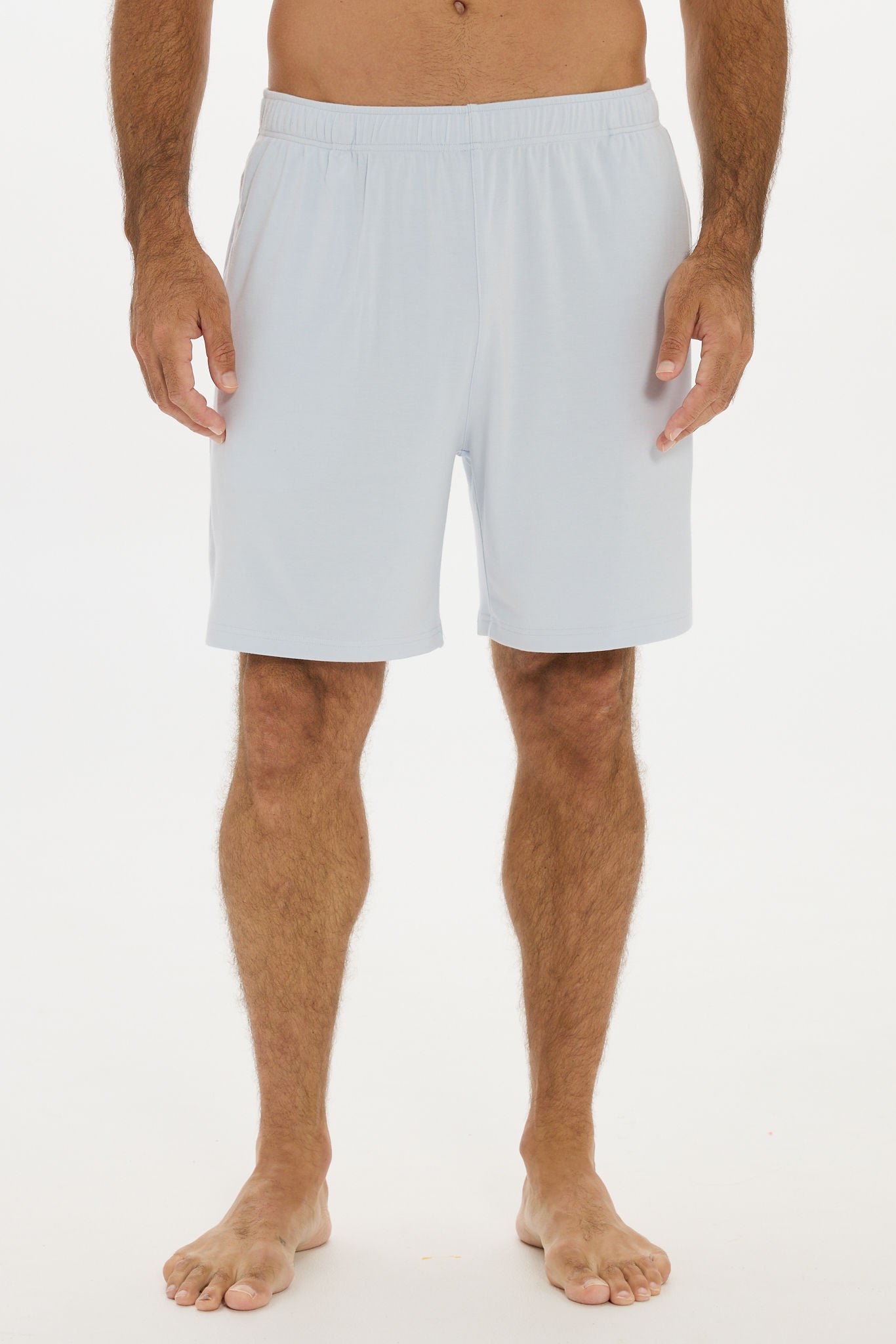 Mens Lounge Shorts Baby Blue