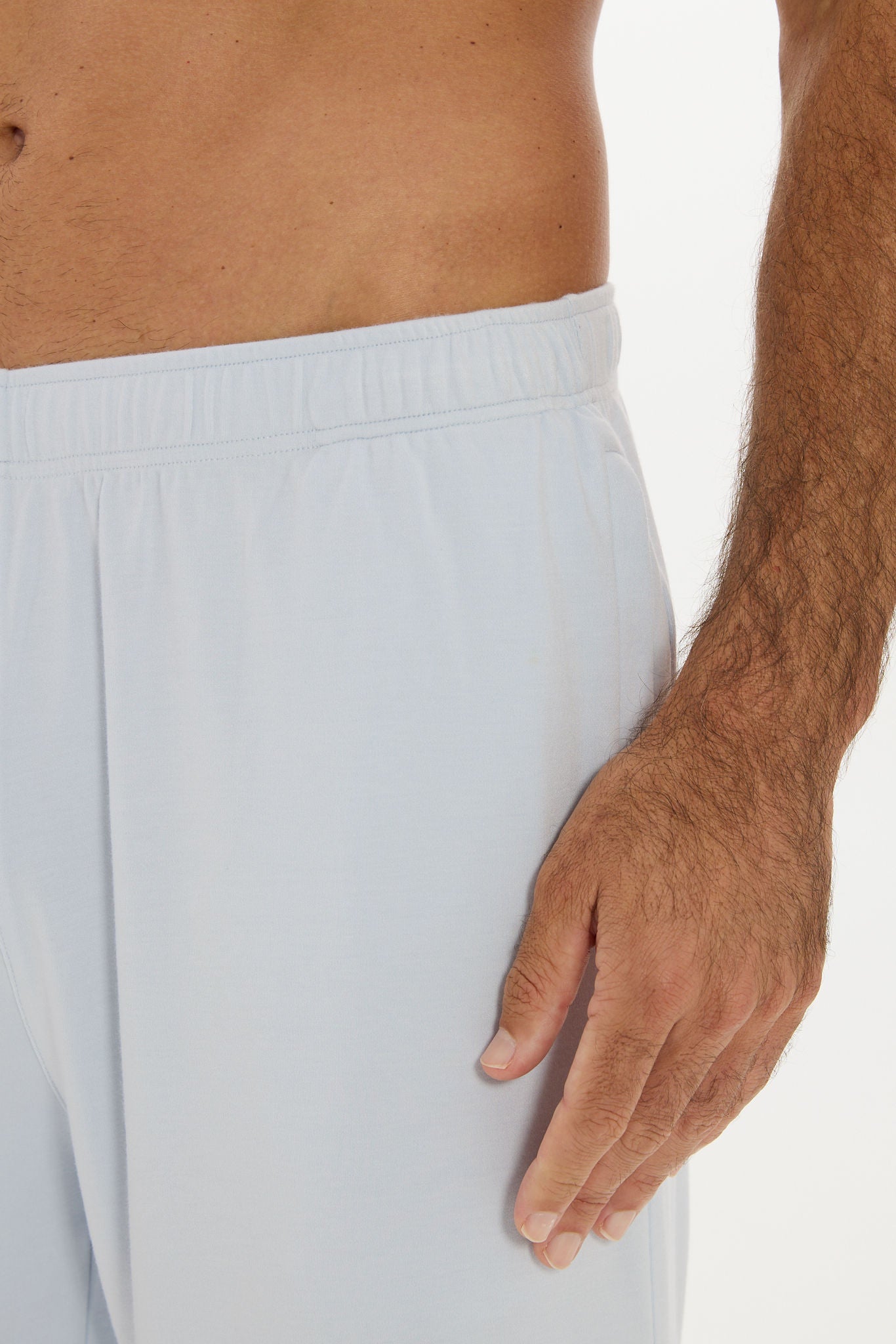 Mens Lounge Shorts Baby Blue