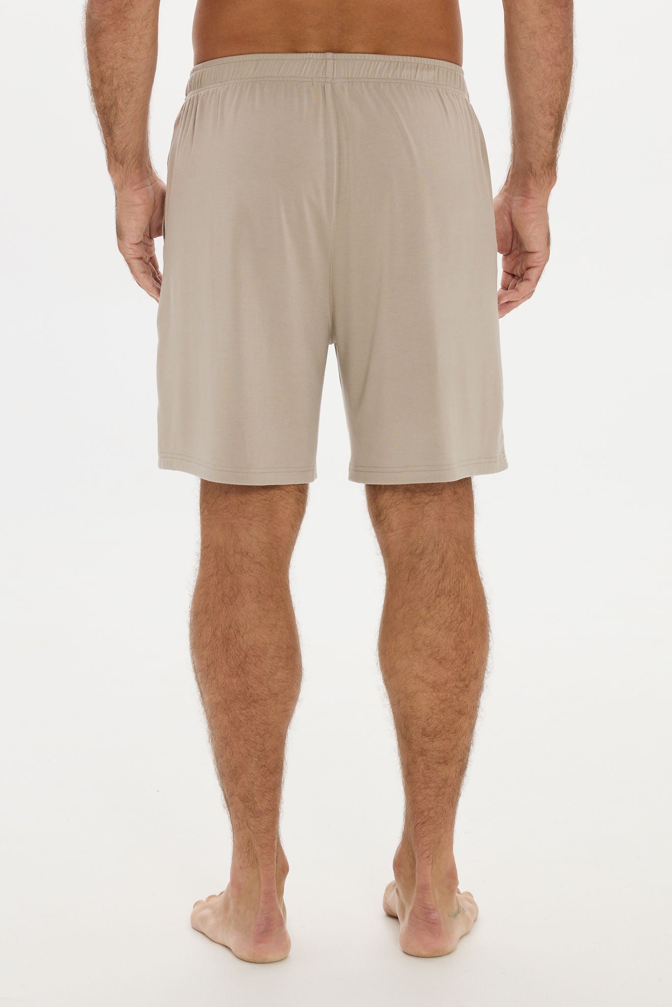Mens Lounge Shorts Taupe